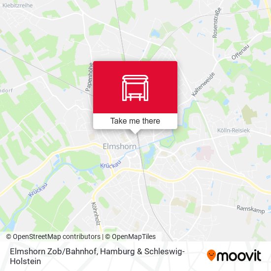 Elmshorn Zob/Bahnhof map