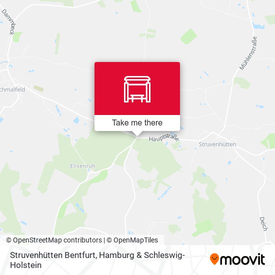 Struvenhütten Bentfurt map