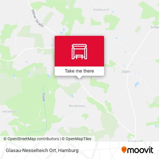 Glasau-Nesselteich Ort map
