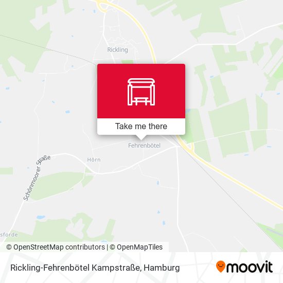 Rickling-Fehrenbötel Kampstraße map