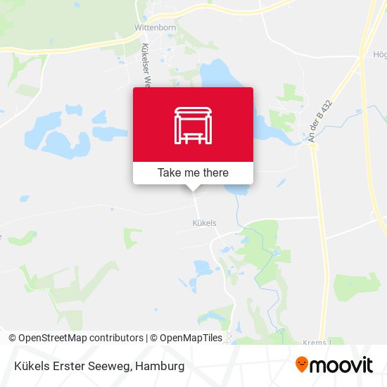 Kükels Erster Seeweg map