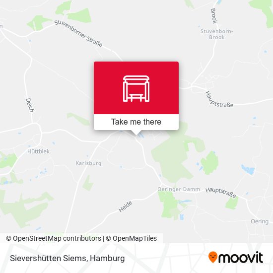 Sievershütten Siems map