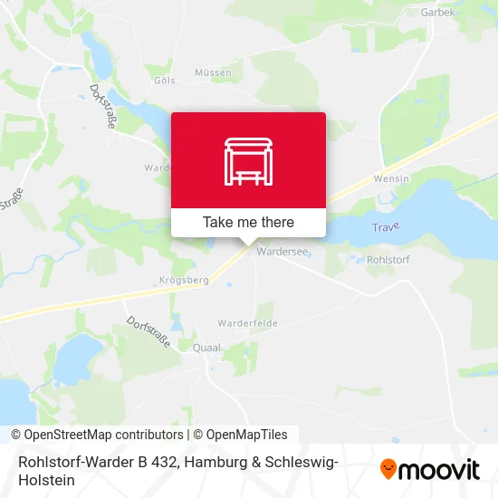 Rohlstorf-Warder B 432 map