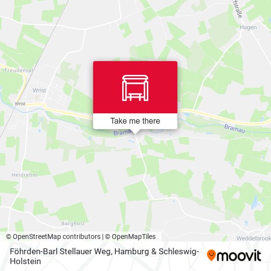 Föhrden-Barl Stellauer Weg map