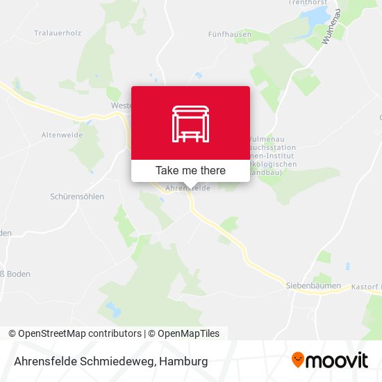 Ahrensfelde Schmiedeweg map