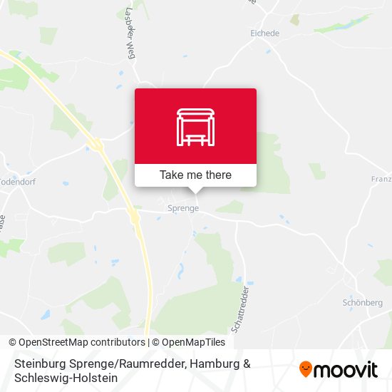 Steinburg Sprenge/Raumredder map