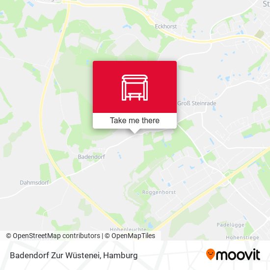 Badendorf Zur Wüstenei map