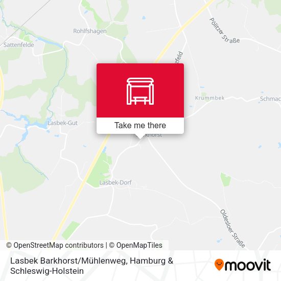 Lasbek Barkhorst/Mühlenweg map