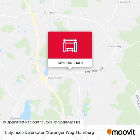 Lütjensee Dwerkaten / Sprenger Weg map