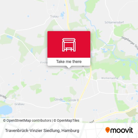 Travenbrück-Vinzier Siedlung map