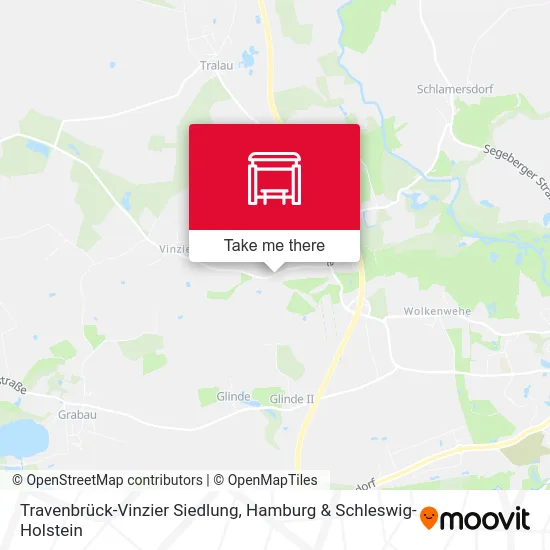 Карта Travenbrück-Vinzier Siedlung