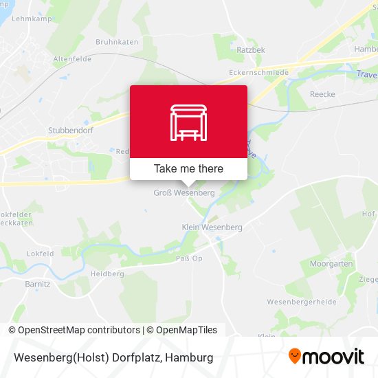 Wesenberg(Holst) Dorfplatz map