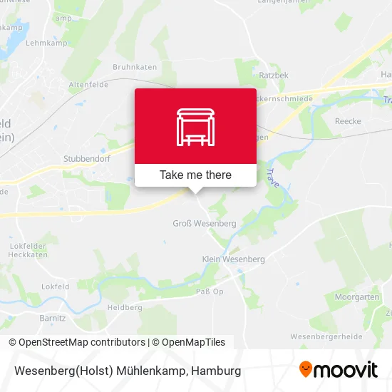Карта Wesenberg(Holst) Mühlenkamp