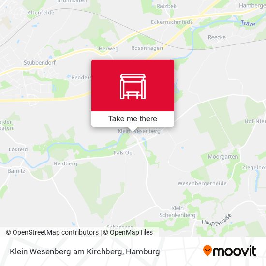 Klein Wesenberg am Kirchberg map