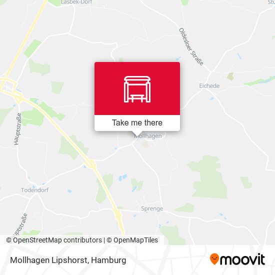 Mollhagen Lipshorst map