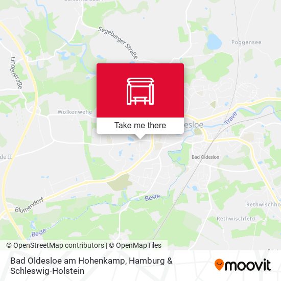 Bad Oldesloe am Hohenkamp map