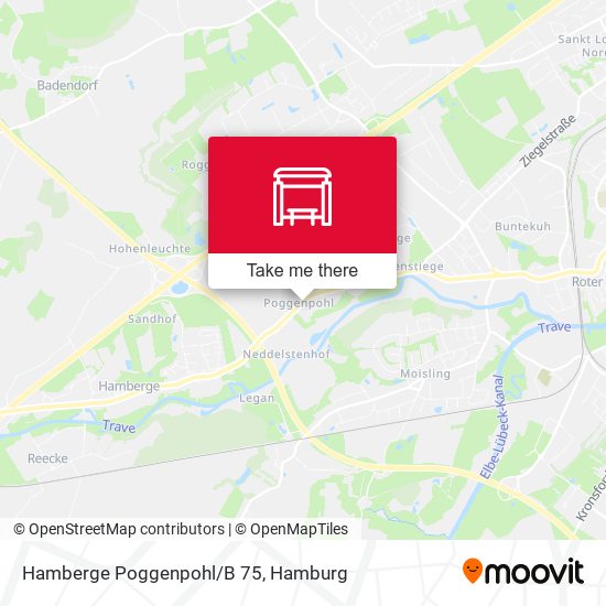 Hamberge Poggenpohl/B 75 map