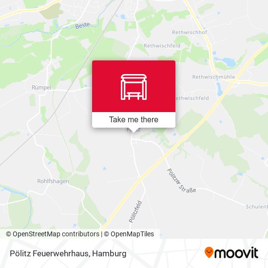 Pölitz Feuerwehrhaus map