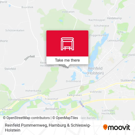 Reinfeld Pommernweg map