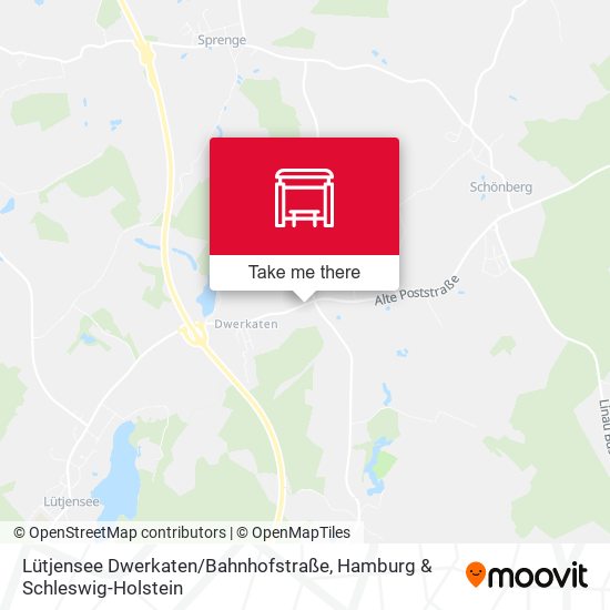 Lütjensee Dwerkaten / Bahnhofstraße map