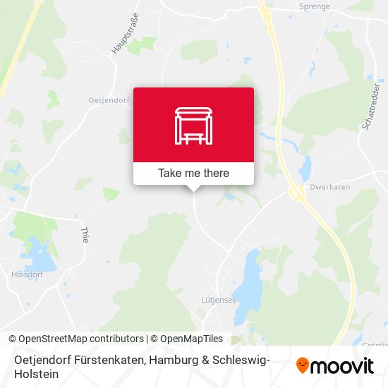 Oetjendorf Fürstenkaten map