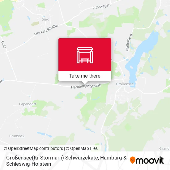 Карта Großensee(Kr Stormarn) Schwarzekate