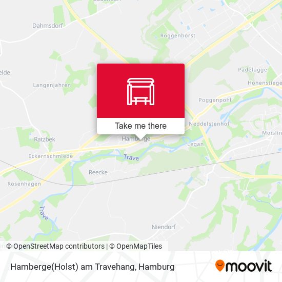 Hamberge(Holst) am Travehang map