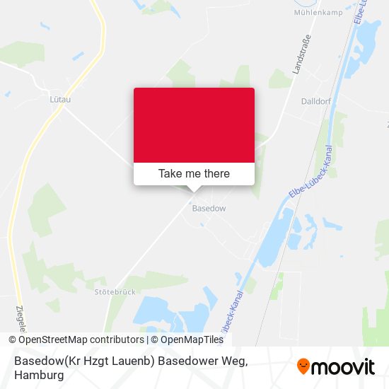 Basedow(Kr Hzgt Lauenb) Basedower Weg map