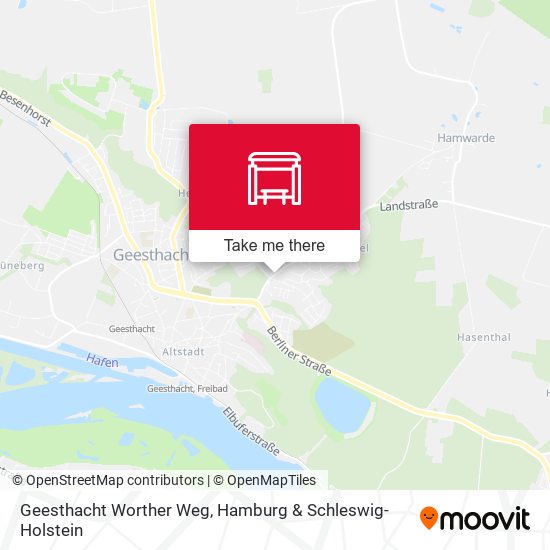 Geesthacht Worther Weg map