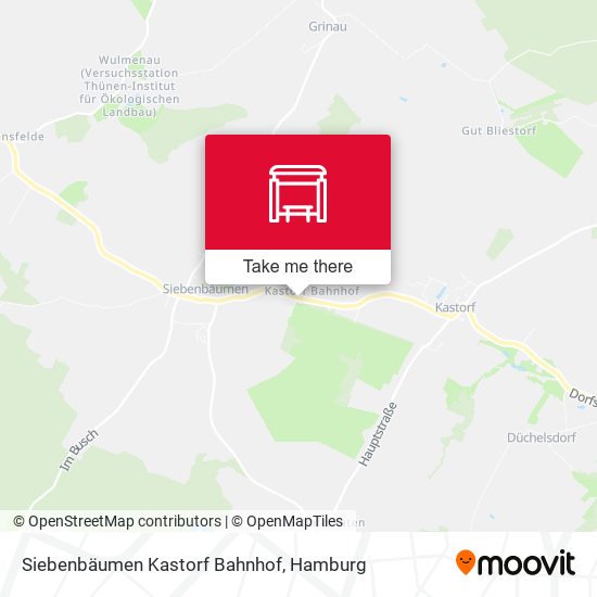 Siebenbäumen Kastorf Bahnhof map