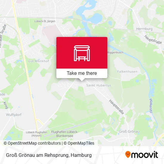 Карта Groß Grönau am Rehsprung