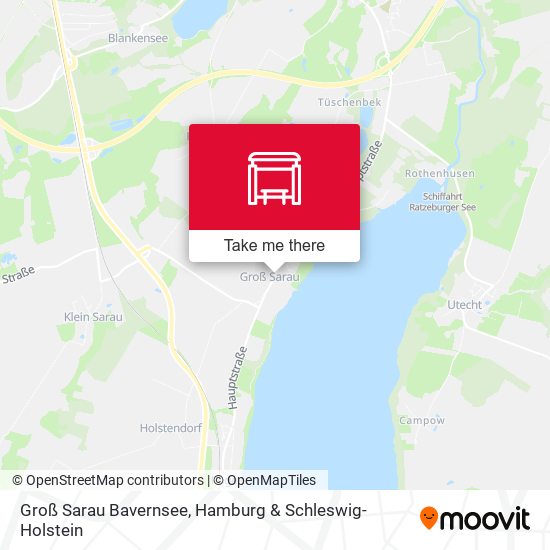 Groß Sarau Bavernsee map
