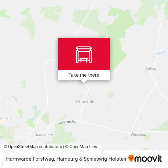 Hamwarde Forstweg map