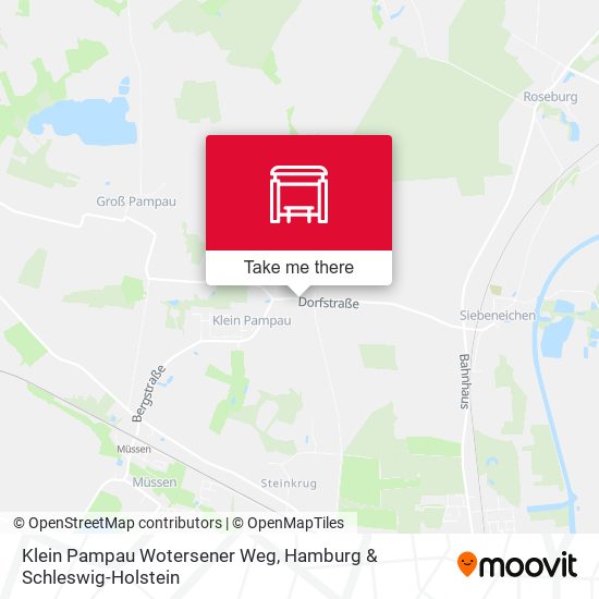 Klein Pampau Wotersener Weg map