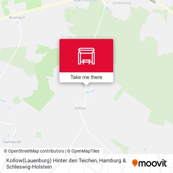 Kollow(Lauenburg) Hinter den Teichen map
