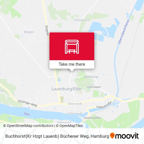 Buchhorst(Kr Hzgt Lauenb) Büchener Weg map
