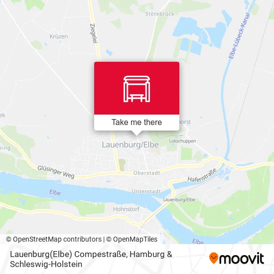 Карта Lauenburg(Elbe) Compestraße