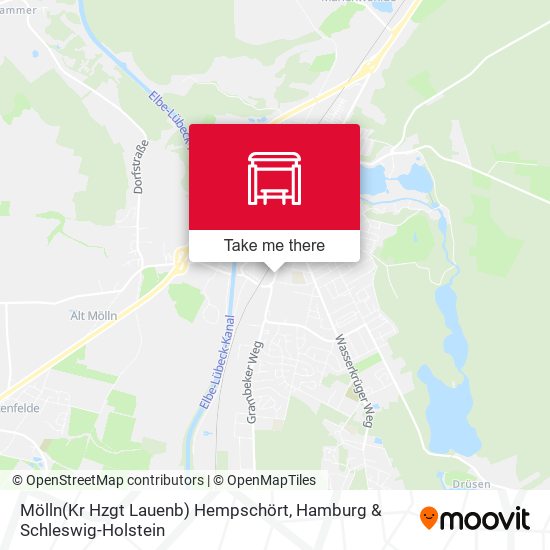 Mölln(Kr Hzgt Lauenb) Hempschört map