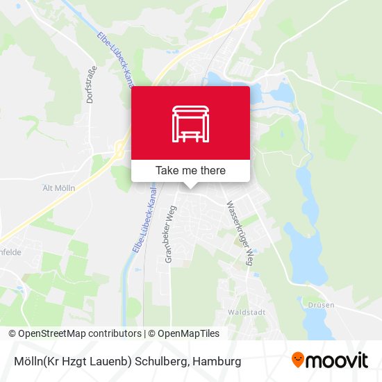 Mölln(Kr Hzgt Lauenb) Schulberg map