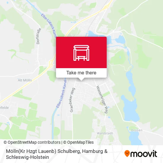 Карта Mölln(Kr Hzgt Lauenb) Schulberg