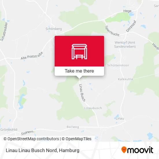 Карта Linau Linau Busch Nord