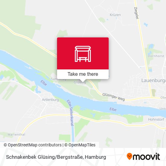 Schnakenbek Glüsing/Bergstraße map