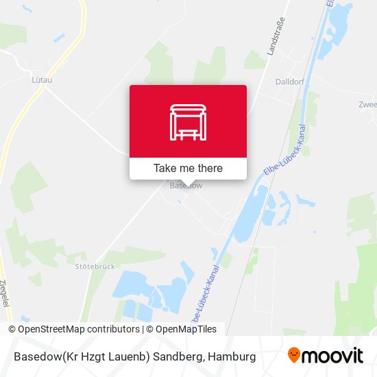 Basedow(Kr Hzgt Lauenb) Sandberg map
