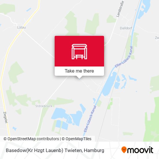 Basedow(Kr Hzgt Lauenb) Twieten map