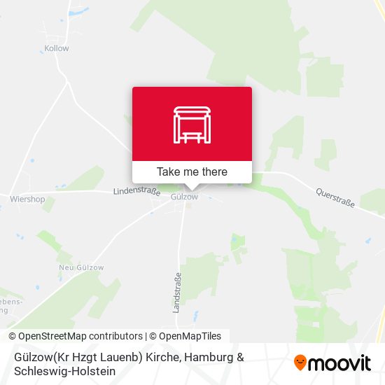 Gülzow(Kr Hzgt Lauenb) Kirche map