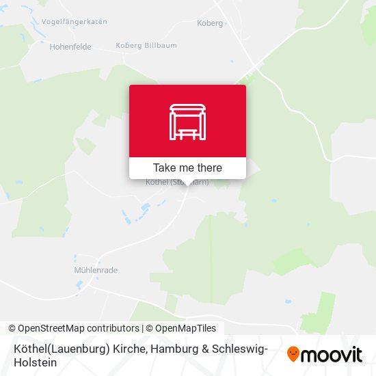 Köthel(Lauenburg) Kirche map