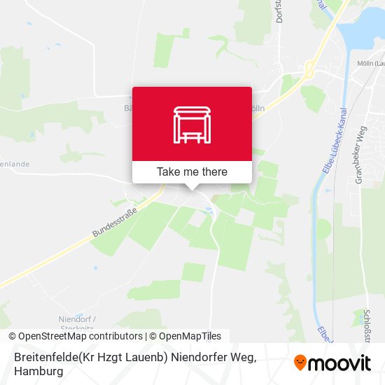 Breitenfelde(Kr Hzgt Lauenb) Niendorfer Weg map