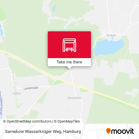 Карта Sarnekow Wasserkrüger Weg