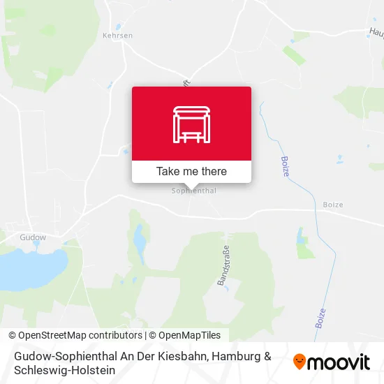 Карта Gudow-Sophienthal An Der Kiesbahn