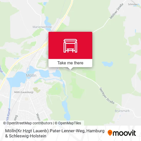 Карта Mölln(Kr Hzgt Lauenb) Pater-Lenner-Weg